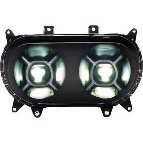 Custom Dynamics CD-RG-H-B Black Double-X LED Headlight for 15-23 Road Glide