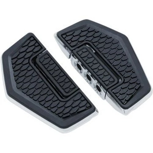 Kuryakyn 5908 Chrome Hex Floor Boards without Adapters