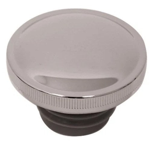 V-Factor 80020 Chrome Left Hand Non-Vented Gas Cap 82-99 Dual Cap Harley