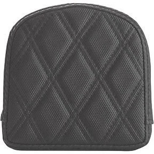Saddlemen 0408SDC Sissy Bar Pad Lattice Stitched - Black 6.5" x 6.5"