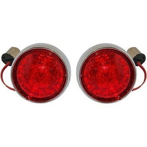 Custom Dynamics Chrome Rear ProBeam Bullet Bezel Rear LED Turn Signal Inserts