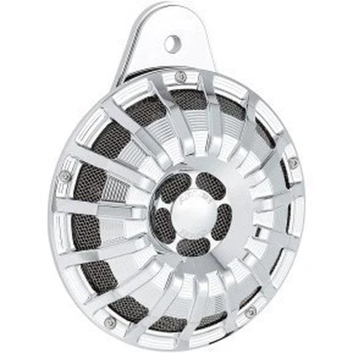 Arlen Ness 70-261 Chrome 15 Spoke 110 dB Electric 12V Horn for Harley Side Mount