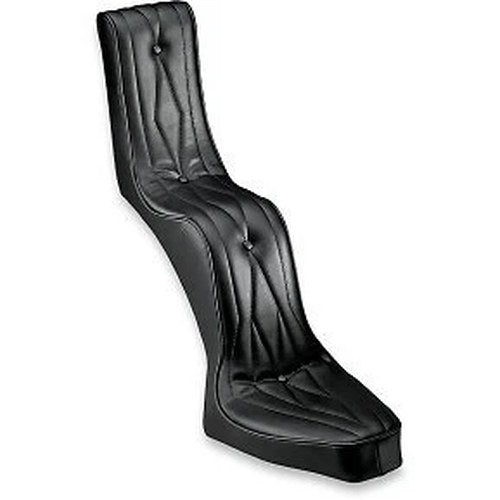Drag Specialties DS-907200 King and Queen Vinyl Seat Diamond for Rigid Frame