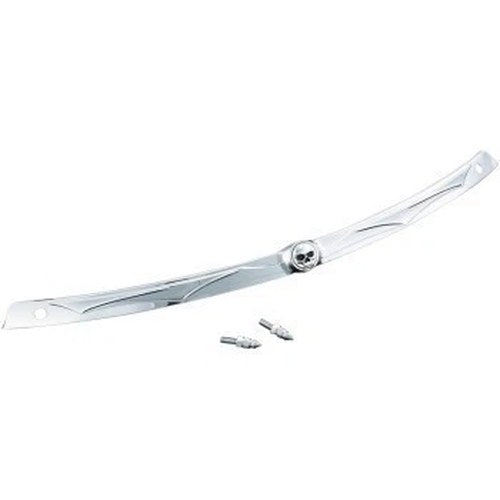 Kuryakyn 1198 Chrome Zombie Skull Steel Fairing/Windshield Trim
