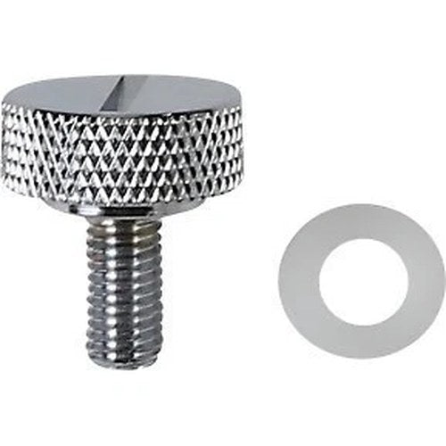 Drag Specialties 0820-0150 Chrome Slotted Seat Knob Kit 1/4"-28