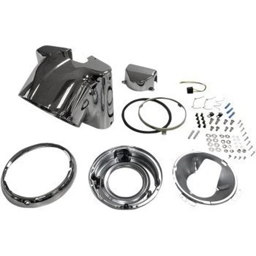 Drag Specialties 2001-1481 Chrome 7" Headlight Nacelle Kit for 86-17 Flst