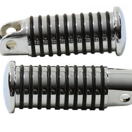 V-Twin 27-1220 Chrome O-Ring Footpegs - Harley Large Female Mount