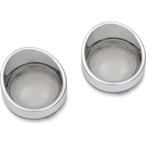 Drag Specialties 2020-0399 Chrome Smoke Turn Signal Lens Lenses & Visor Harley