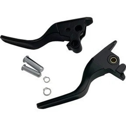 Drag Specialties 0610-2324 Black Short Lever Set for 18-24 Softail