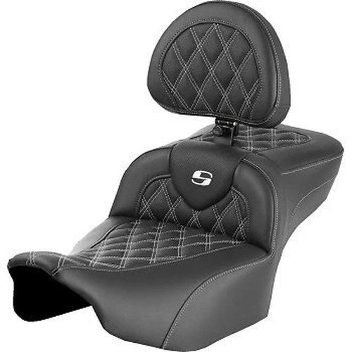 Saddlemen 823-07-184B6 Roadsofa Extended Reach Seat White Stitch FLTR/FLHX 23-24
