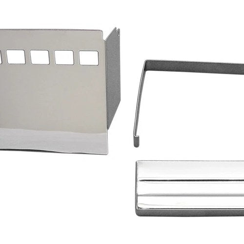 V-Twin 42-0547 Chrome Slotted Battery Cover Kit for 91-97 Sportster