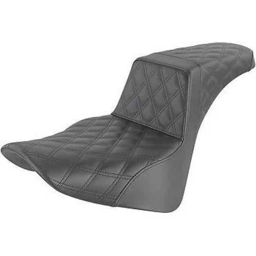 Saddlemen GelCore Black Lattice Stitch Step-Up Seat for FLDE/FLHC/FLSL 18-20
