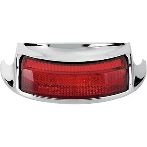 Drag Specialties 2040-0583 Chrome Red LED Rear Fender Tip Lens Light for 09-16