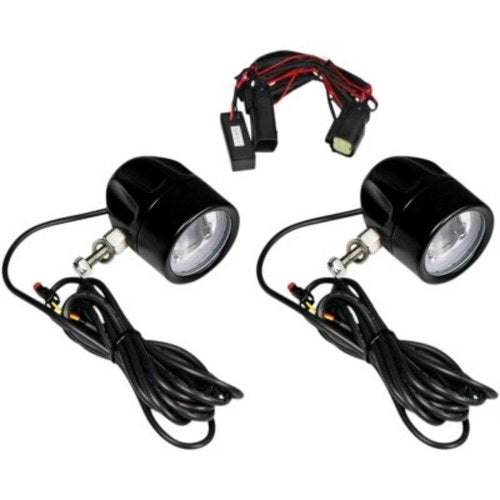 Custom Dynamics Black ProBeam LED Halo Fog Lights LED for Cvo FLHX/FLTRX 09-13