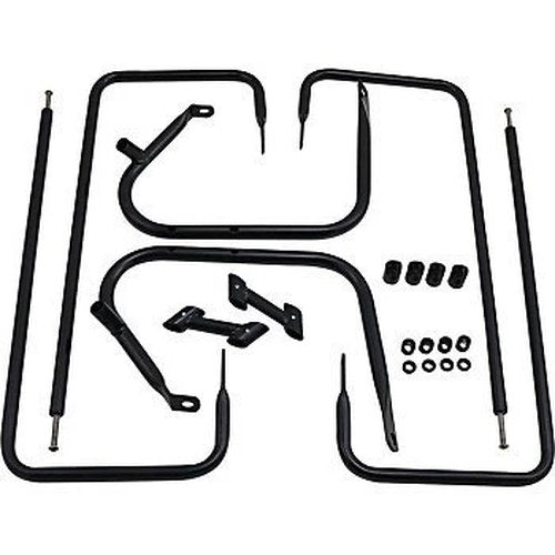 Drag Specialties 3501-1250 Black Saddlebag Guard/Side Rail Kit for 97-08