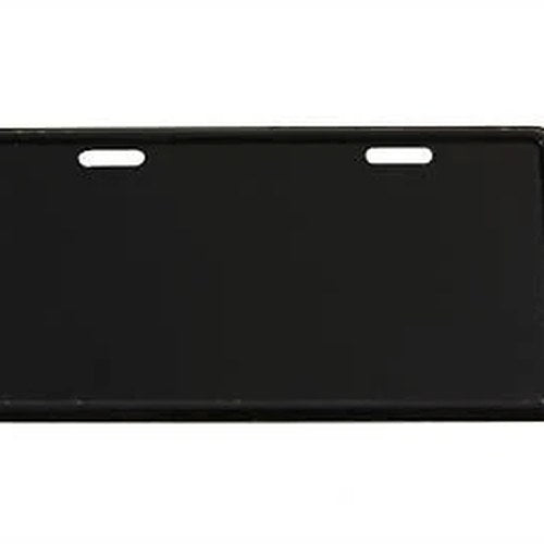 V-Twin 42-0019 Black 4" x 7" License Plate Frame Backing Plate for Motorcycles