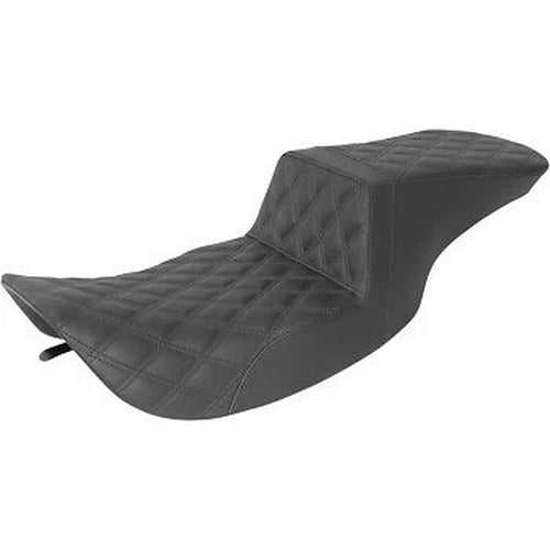 Saddlemen 897-06-195 Black Lattice Stich Step-Up Seat for 97-07 FLHX/FLHR