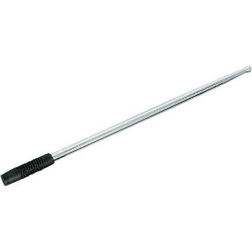 Kuryakyn 863 Chrome 12" Billet Antenna Round/Grooved for Harley Touring 89-22
