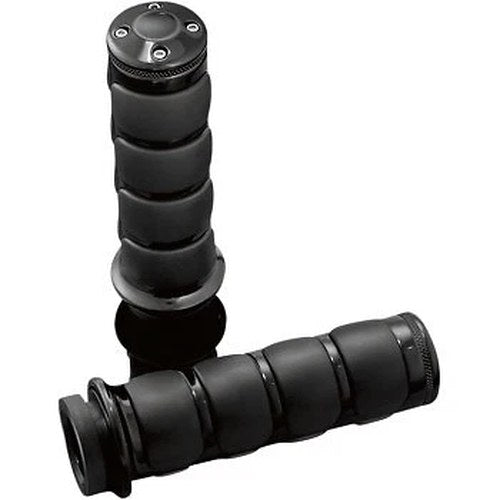 Kuryakyn 6380 Black Iso Hand Grips for Honda GL1500 Gold Wing 88-00