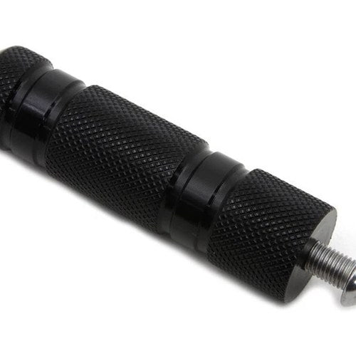 V-Twin 21-0341 Black Knurled Four Grooved Shifter Peg for Harley