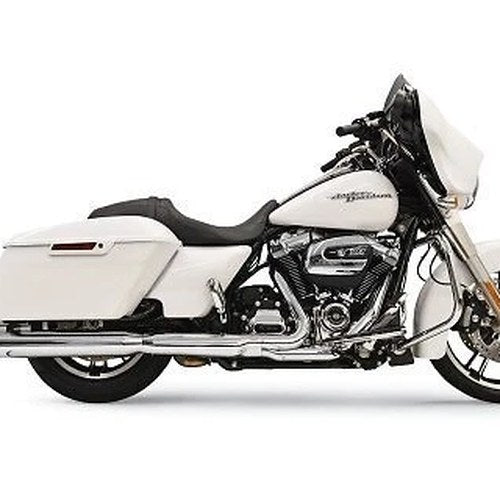 Bassani Chrome 4" Slip-On Quick Change Series Mufflers NO Caps M8 Touring 17-20