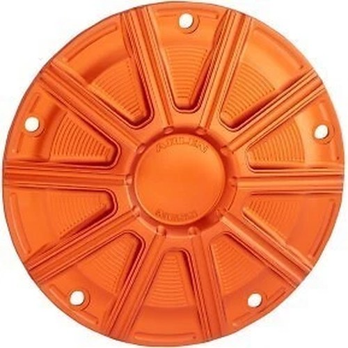 Arlen Ness 700-021 Orange 10-Gauge Derby Cover for Twin Cam