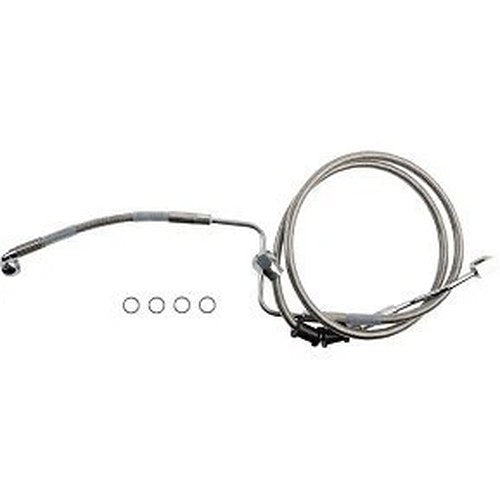 Drag Specialties 1741-6346 Rear Brake Line- ABS - Stainless Steel