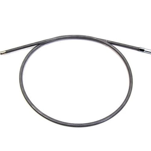 V-Twin 36-0249 Stainless Steel Throttle Cable with 38" Casing 90° ElbowFitting
