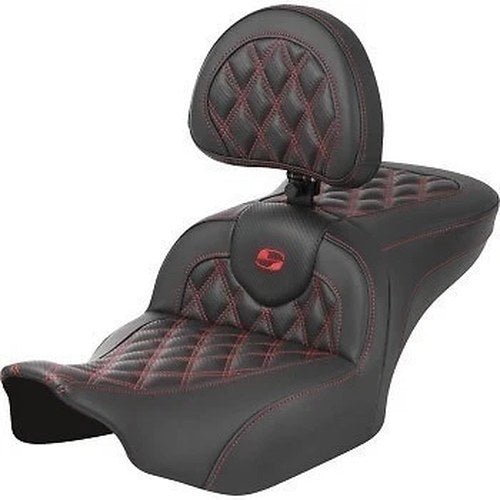 Saddlemen 823-07-206B4 Roadsofa Lattice Stitch Seat Red Stitch FLTR/FLHX '23-'24