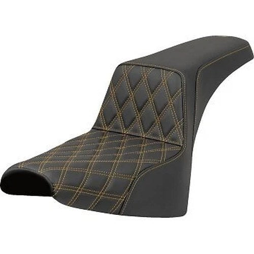 Saddlemen 818-30-17207 Step Up Gold Lattice Stitch Seat for 18-23 Softail