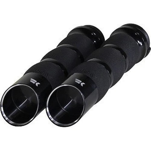 Khrome Werks 500150 Black Edge Air Cushion Hand Grips for Harley Electronic Tbw