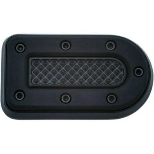 Kuryakyn 7038 Satin Black Heavy Industry Brake Pedal Pad for Small Harley Brake