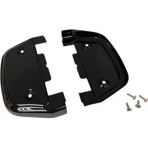 Gloss Black Passenger Floorboard Covers Bottoms for Harley D-Board 86-20