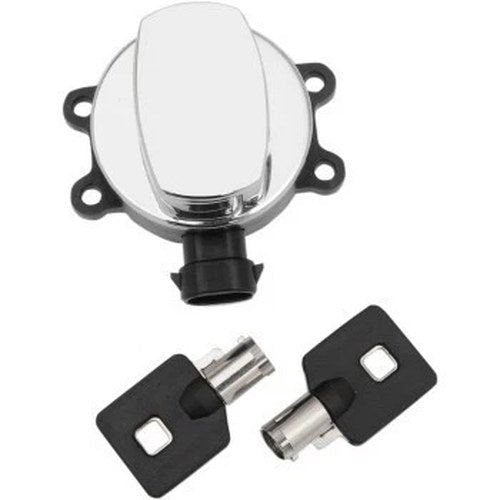 Drag Specialties Chrome Side Hinge Ignition Switch 14-21 Road King 11-17 Flst