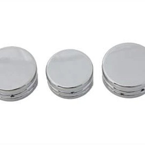 V-Twin 37-9520 39mm Fork Stem Nut Cover Flat Top Style