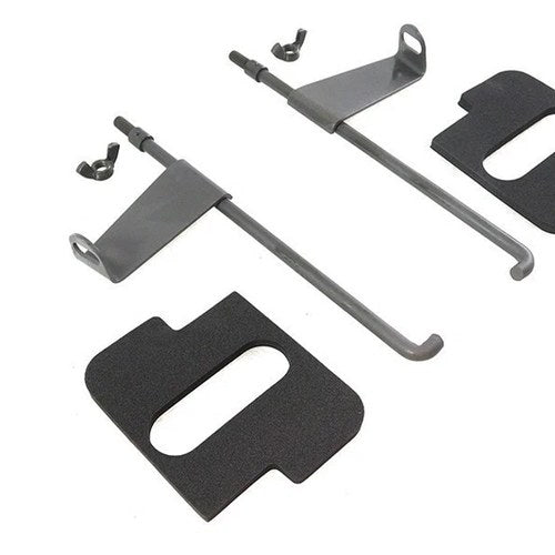 V-Twin 42-9918 Parkerized Battery Rod Set with Flag and Pads