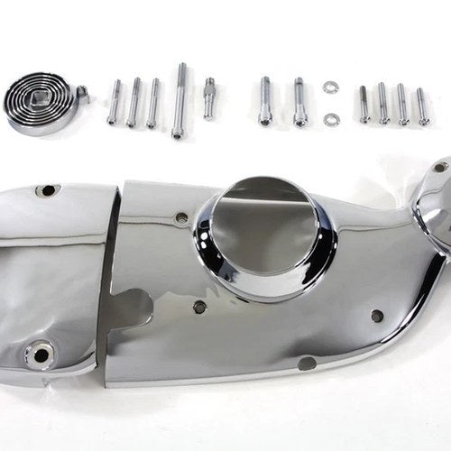 V-Twin 42-0894 Chrome Cam and Sprocket Cover Kit