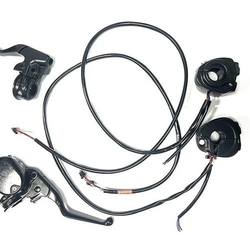 V-Twin 22-1845 Handlebar Control Kit Black