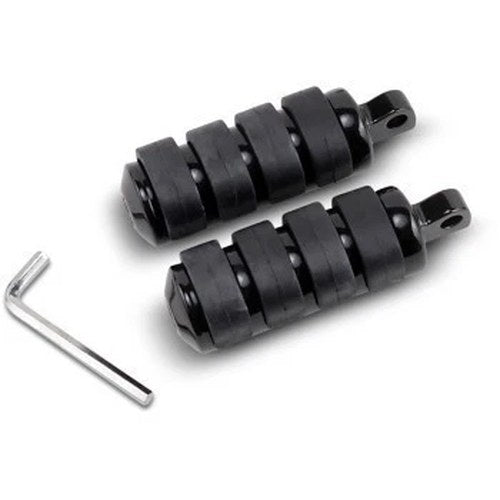 Drag Specialties 1603-0352 Black Softride Iso Style Harley Male Mount Foot Pegs