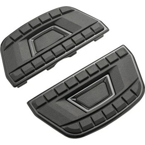 Ciro 61820 Black Chicane Passenger Floorboard Inserts for Harley