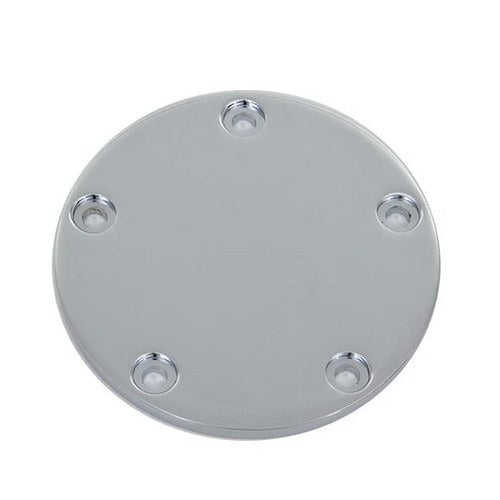 V-Twin 42-0146 Chrome Smooth Flat Timer / Points Cover for Twin Cam