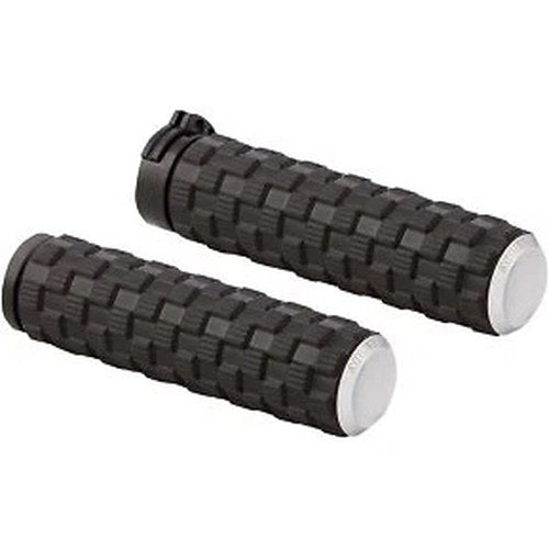 Arlen Ness 07-351 Chrome Air Trax Hand Grips for Harley Cable Op Throttle