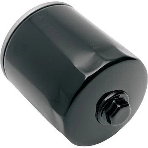 Drag Specialties 0712-0021 Black Oil Filter with Nut for Twin Cam & M8