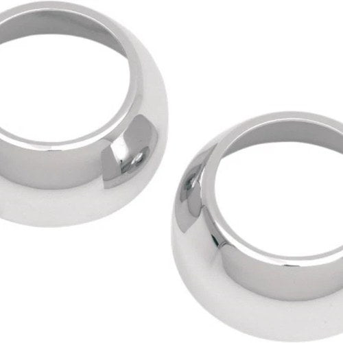 Drag Specialties DS-219995 Chrome Fork Boot Cap Covers for Harley 39mm Front End