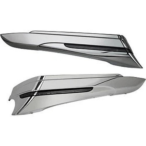 Ciro 40110 Chrome LED Saddlebag Extensions 14-21 Touring