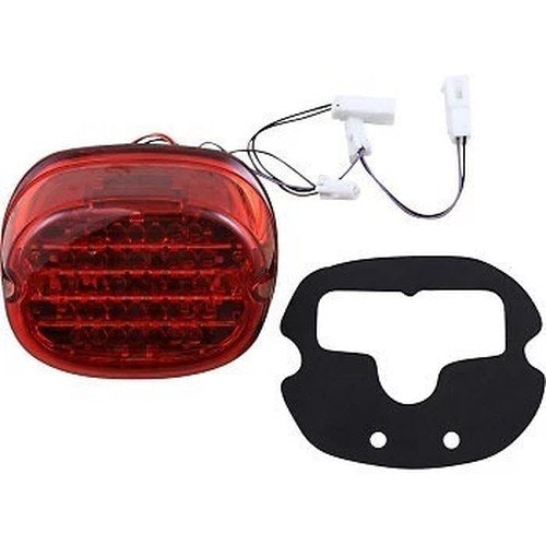 Custom Dynamics Red Low Profile LED Taillight Integrated Auxiliary No Tag Light