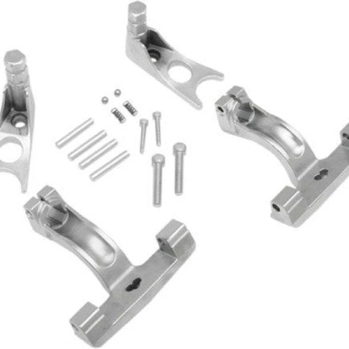 Chrome Passenger Floorboard Mount Kit for Harley Softail 00-17 Drag Specialties