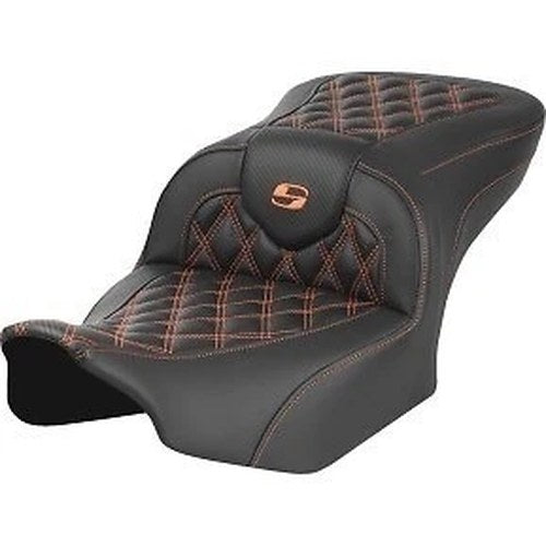 Saddlemen 823-07-20603 Roadsofa Orange Lattice Stitch Seat for 23-25 Fltr Flhx