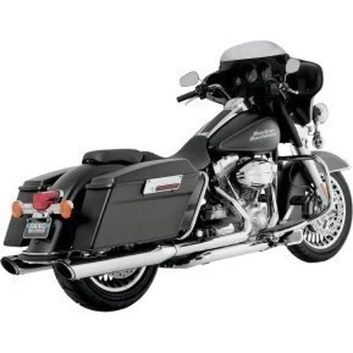 Vance & Hines 16763 Chrome Twin Slash Slip-On Mufflers for 95-16 Touring