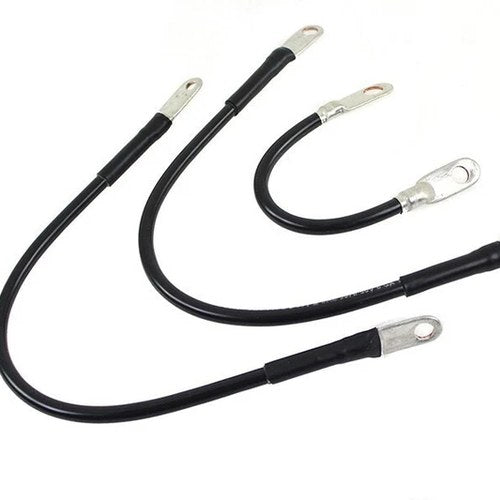 V-Twin 32-1772 Black 3-Piece Starter Cable Set for Flh 65-84